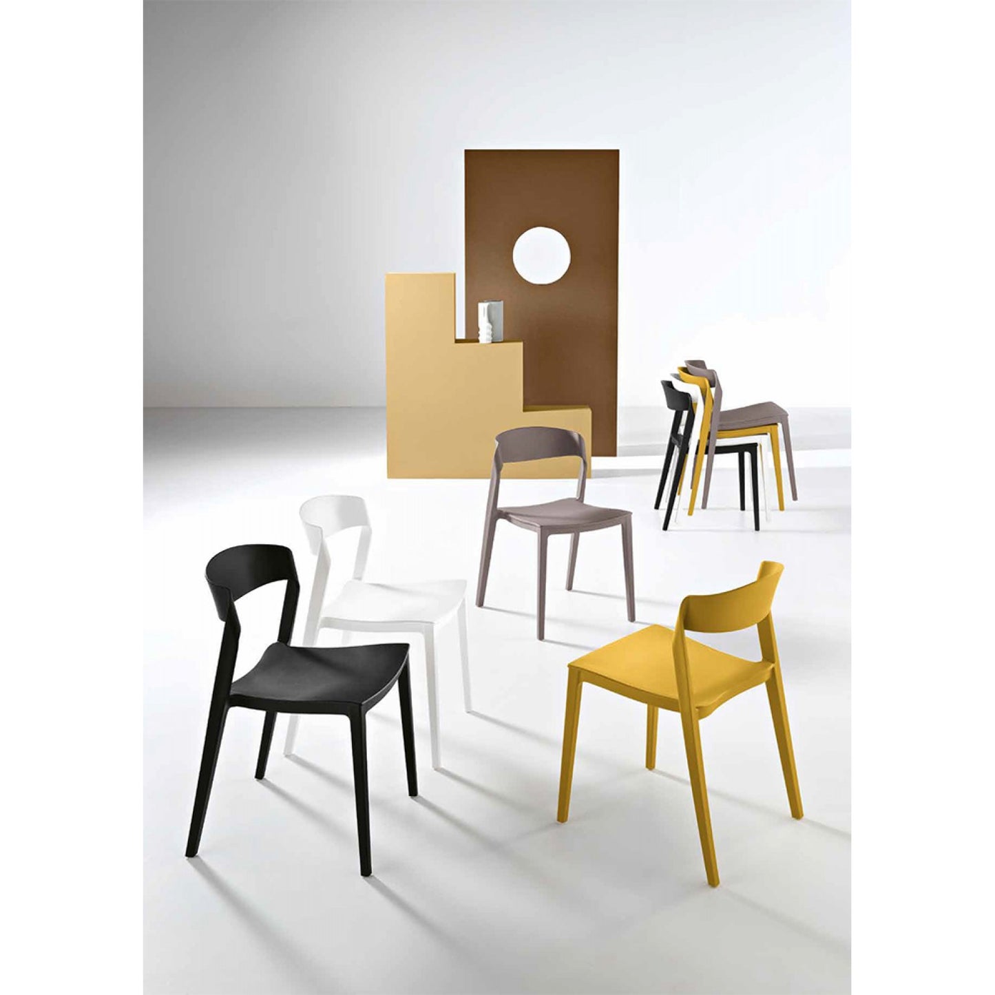 PERLA Polypropylene dining chair 